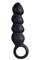 Чёрный анальный  фаллоимитатор BULBED INVADER с кольцом - 14 см. - фото 10368
