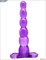 Фиолетовый анальный конус из 5 шариков - 16 см. - фото 35038