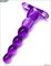 Фиолетовый анальный конус из 5 шариков - 16 см. - фото 35039