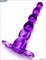 Фиолетовый анальный конус из 5 шариков - 16 см. - фото 35040